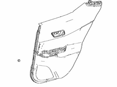 Toyota 67640-10A10-C1 Board Sub-Assy,  Rear Door Trim,  LH