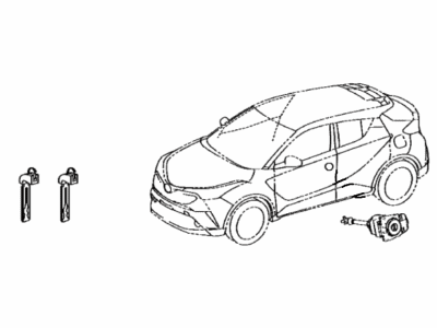 Toyota C-HR Door Lock Cylinder - 89704-10072