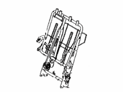 71018-0R050 Toyota Frame Sub-Assembly, Rear Seat Back, Driver Side Illustration 1 of 1