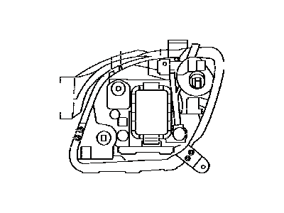 Toyota 81195-47010 Retainer, Headlamp Protector, Lower Passenger Side