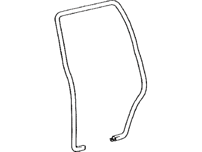 Toyota 62332-48040-C0 Weatherstrip,  Rear Door Opening Trim,  LH