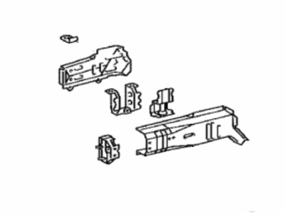 Toyota 57101-52906 Member Sub-Assembly, Front Side, Passenger Side