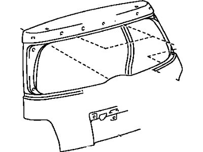 Scion 67005-52A60 Panel Sub-Assy,  Back Door
