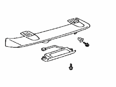 Scion 76085-52050-J3 Spoiler Sub-Assy,  Rear