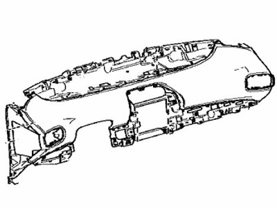 Toyota 55302-47110-B0 Panel Sub-Assembly, Instrument, Lower