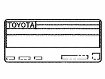 Toyota 11298-37840 Label,  Emission Control Information