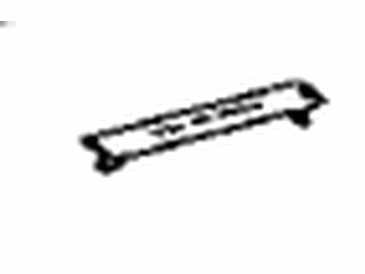 Toyota 58569-47020-C1 Cover,  Front Floor Caution Plate