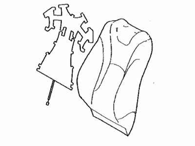 Toyota 71073-47740-B6 Cover, Front Seat Back, Passenger Side(For Separate Type)