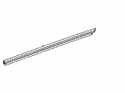 Toyota 68172-47070 Weatherstrip,  Front Door Glass,  Inner LH