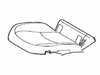 Toyota 71075-47600-B1 Cover Sub-Assy,  Rear Seat Cushion,  RH