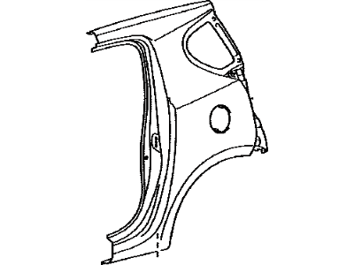 Toyota 61612-0C100 Panel,  Quarter,  LH