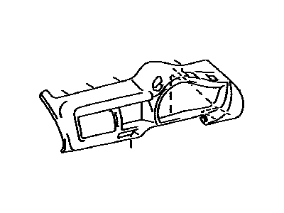 Toyota 55411-89109 Cluster Trim