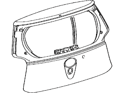 Toyota 67005-52012 Panel Sub-Assy,  Back Door