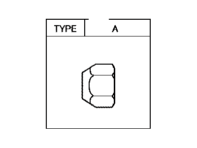 Toyota 90942-01020 Nut, Hub (For Front Axle)