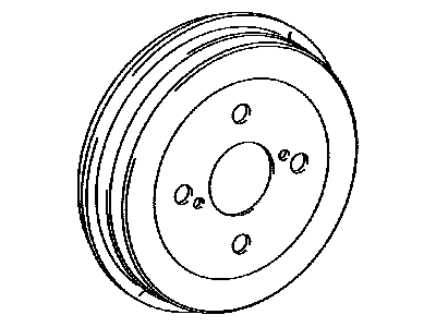 Toyota Tercel Brake Drum - 42403-19055
