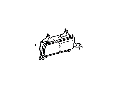 Toyota 73990-35010-B0 Air Bag Assy,  Instrument Panel,  Lower NO.2