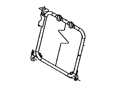 Toyota 71017-60650 Frame Sub-Assy,  Rear Seat Back,  RH