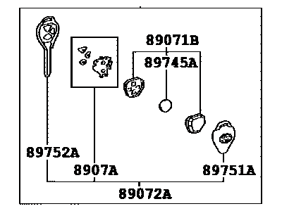 Scion 89070-74110 Transmitter Assy,  Door Control