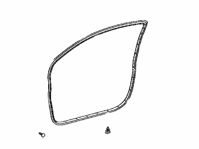 Scion 67861-74020 Weatherstrip,  Front Door,  RH