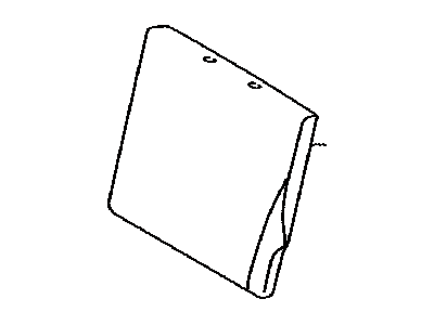 Toyota 71604-52K40-B0 Pad Sub-Assembly, Rear Seat Back W/Cover, Driver Side