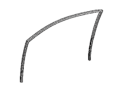 Toyota Tercel Window Run - 68151-16020