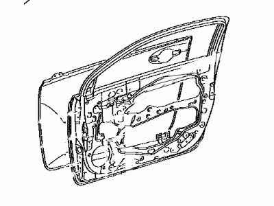 Toyota 67002-74030 Panel Sub-Assembly, Front Door, Driver Side