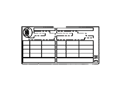 Toyota 42661-35880 Label,  Tire Pressure Information