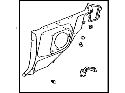 Toyota 62520-1B152-C0 Lower Quarter Trim