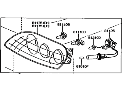 Toyota Supra Headlight - 81150-1B240