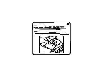 Toyota 63298-14010 Info Label