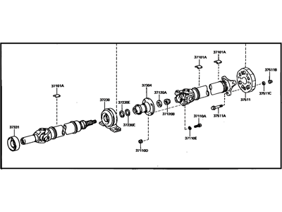 Toyota 37100-14770 Drive Shaft