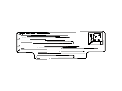 Toyota 63299-14050 Info Label
