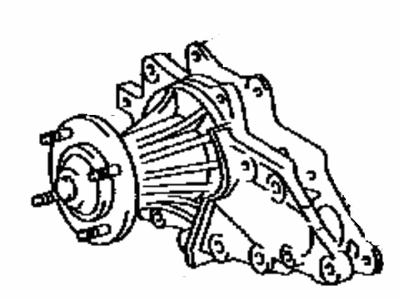 Toyota 16110-49126 Pump Assy,  Water,  W/O Coupling
