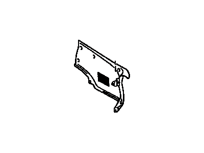 Toyota 64731-14132-C0 Trunk Side Trim