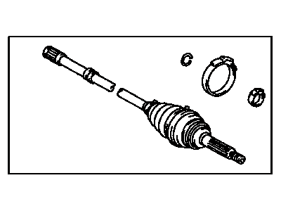 Toyota 42370-29118 Shaft Assy,  Rear Drive Outboard Joint,  RH