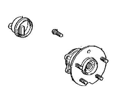 Toyota 42460-48040 Hub & Bearing Assy,  Rear Axle,  LH