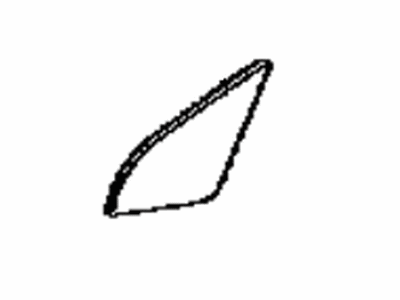 Toyota 68126-52040 Glass,  Front Door Fix Window,  LH