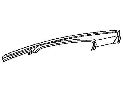 Toyota 61213-52220 Rail, Roof Side, Outer Passenger Side