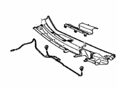 Toyota 55708-52290 Louver Sub-Assy,  Cowl Top Ventilator