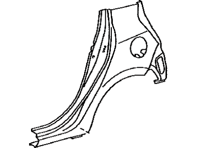 Toyota 61602-52670 Panel,  Quarter,  LH