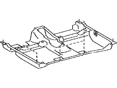 Toyota 58513-52020-B1 Carpet, Floor, Front Center