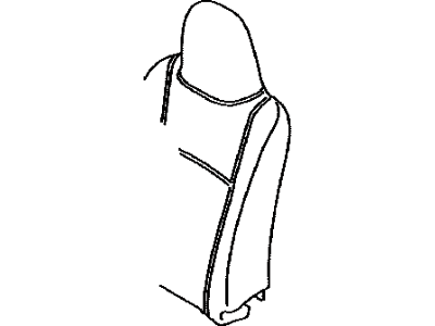 Toyota 71552-52A00 Pad,  Front Seat Back,  LH(For Separate Type)