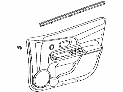 Toyota 67620-5CD60-B2 Board Sub-Assy,  Front Door Trim,  LH