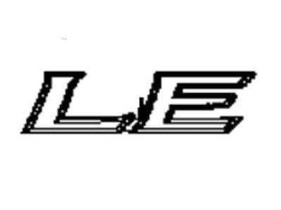 Toyota 75443-33660 Plate,  Back Door Name,  NO.3