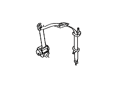 Toyota 73300-35010-B1 Belt Assy,  Rear Seat Lap Type,  Center