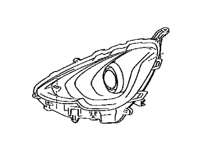 Toyota 81170-52K70 Composite Headlamp, Driver Side