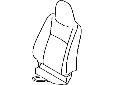 Toyota 71074-52Y10-B0 Cover,  Front Seat Back,  LH(For Separate Type)