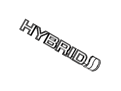 Toyota 75374-52140 Emblem,  Side Panel