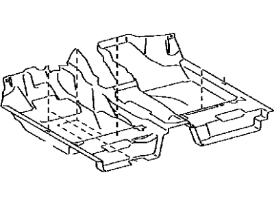 Toyota 58510-52A50-B0 Carpet Assembly, Floor, Front