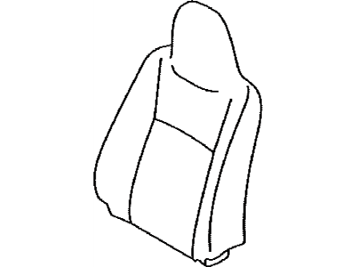 Toyota 71073-52Z90-B0 Cover, Front Seat Back, Passenger Side(For Separate Type)